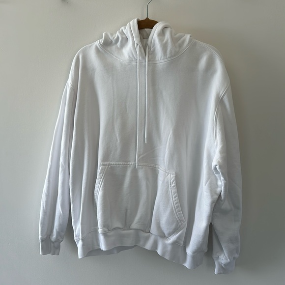 Men’s white MSGM logo printed cotton hoodie in size Medium - Picture 1 of 5